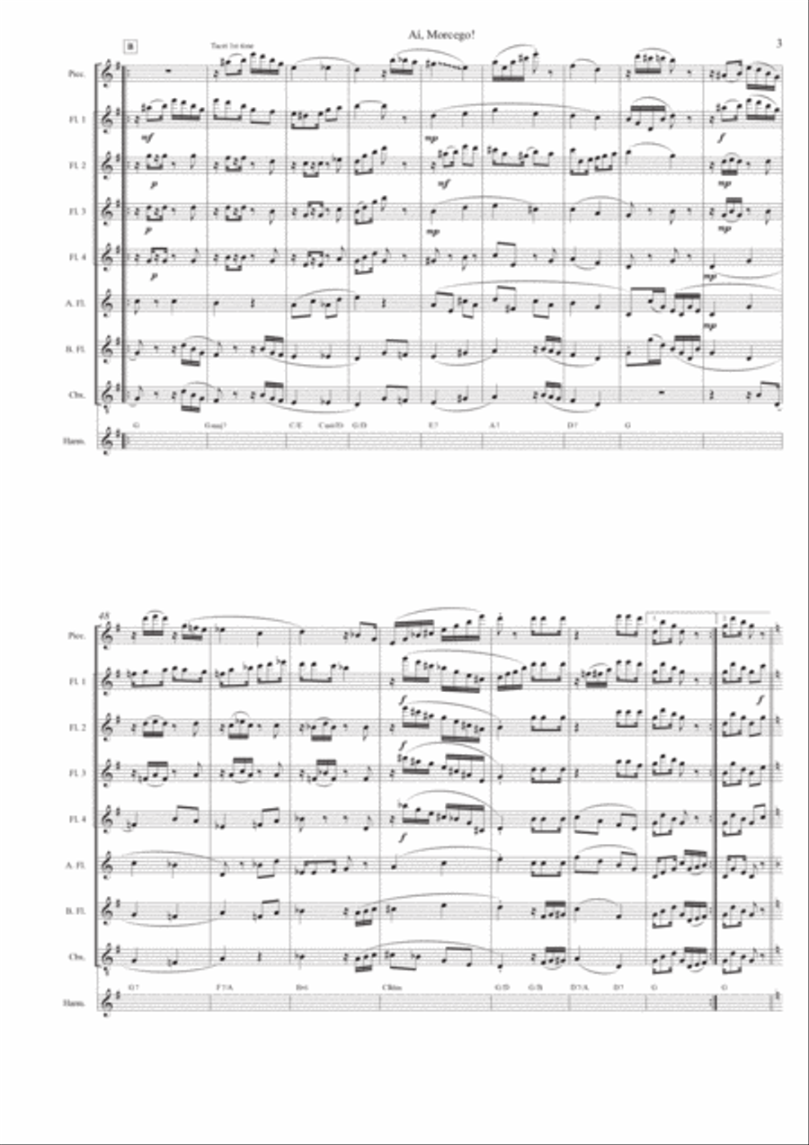 Aí, Morcego! Woodwind Ensemble scores gallery preview page 5