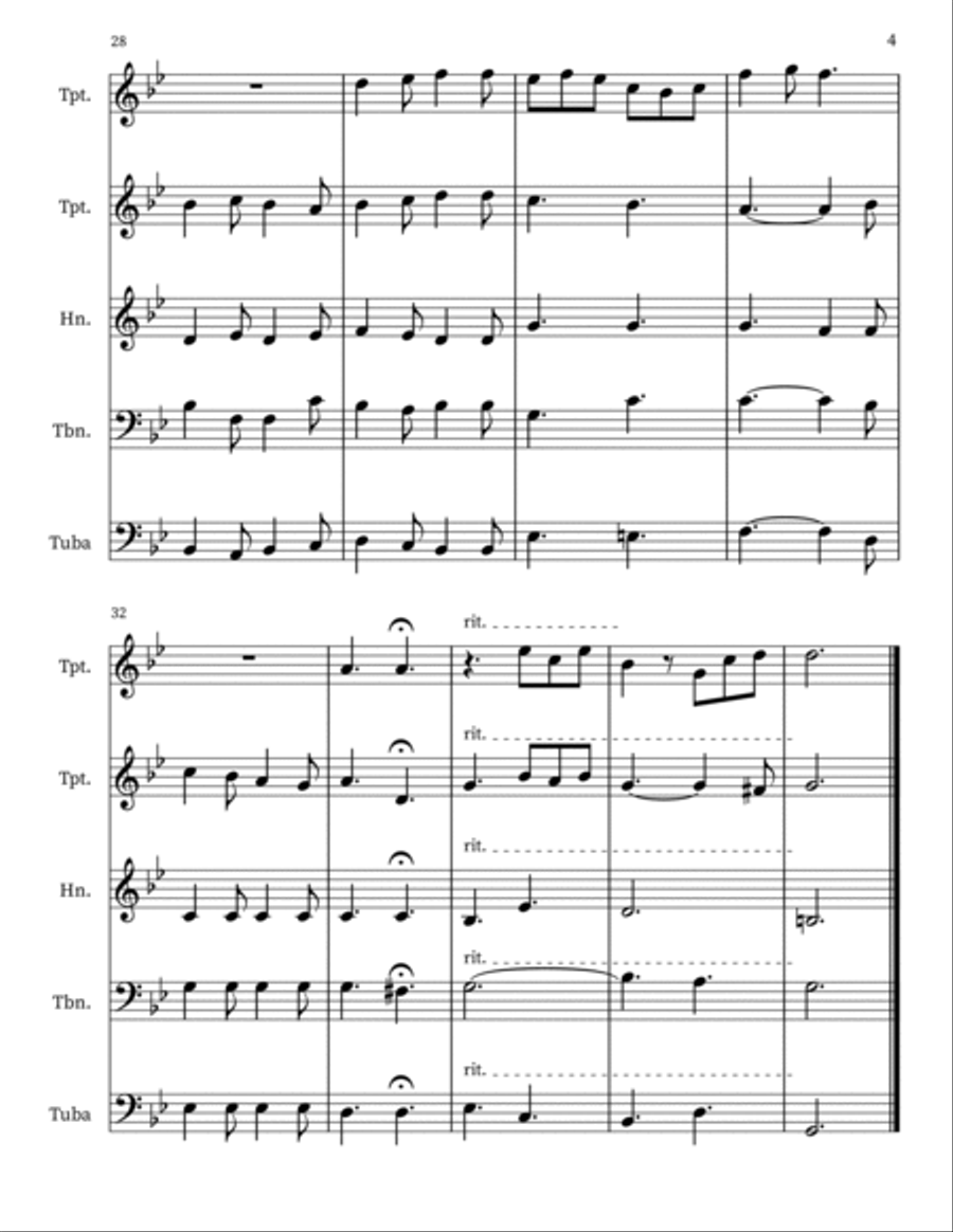 Traditional Basque Carol Traditional Basque Carol Small Ensemble scores gallery preview page 4
