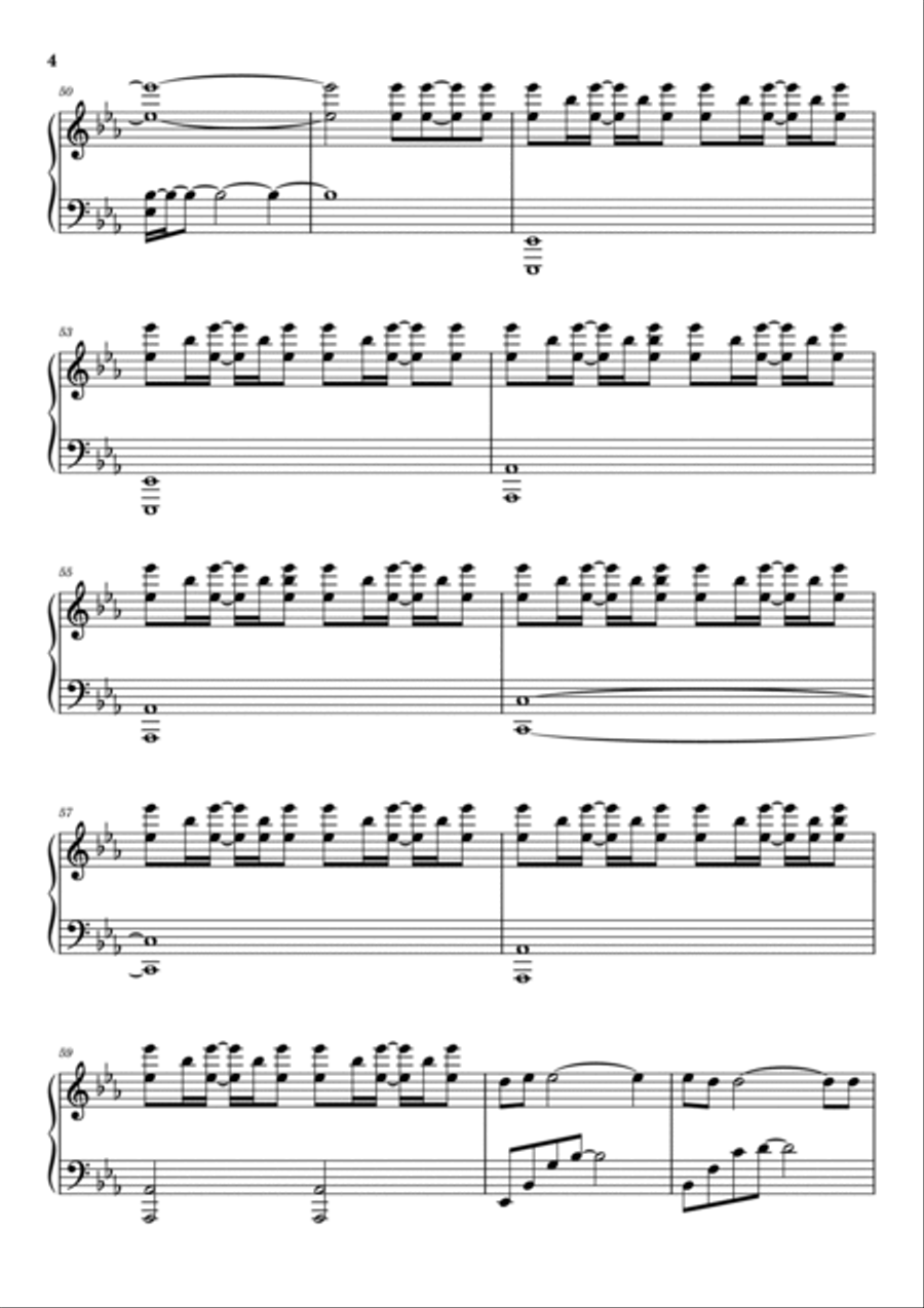 Here I Am Piano Solo scores gallery preview page 4