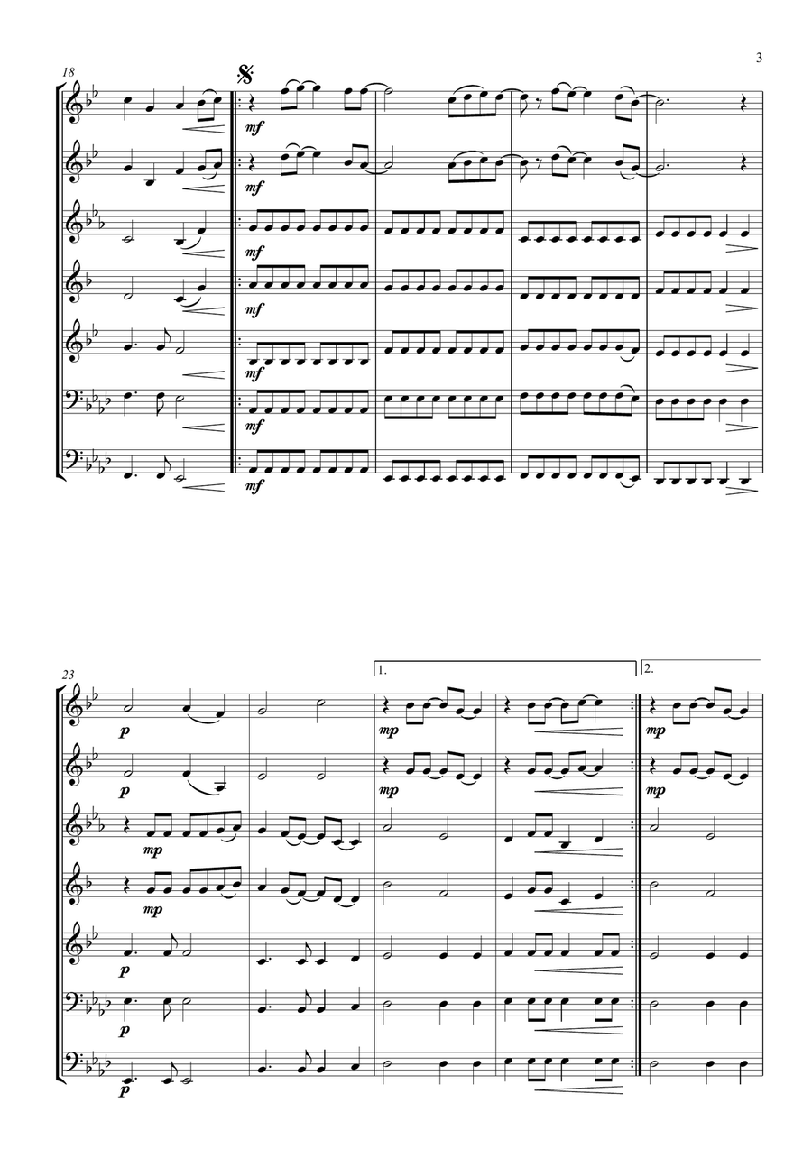 Forever Young Brass Ensemble scores gallery preview page 5