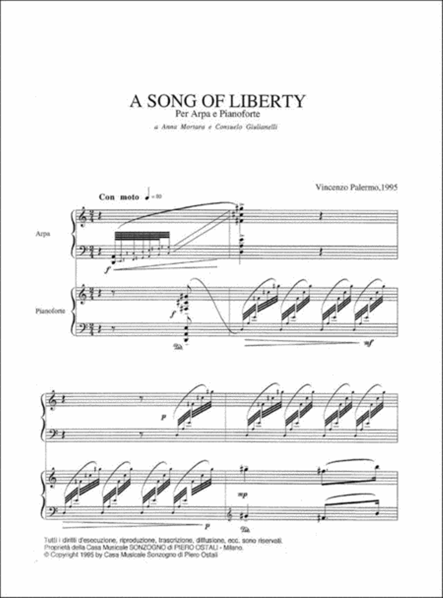 A song of liberty Harp scores gallery preview page 2