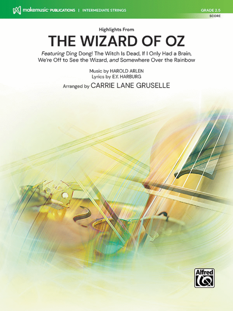 Highlights from The Wizard of Oz String Orchestra scores gallery preview page 1