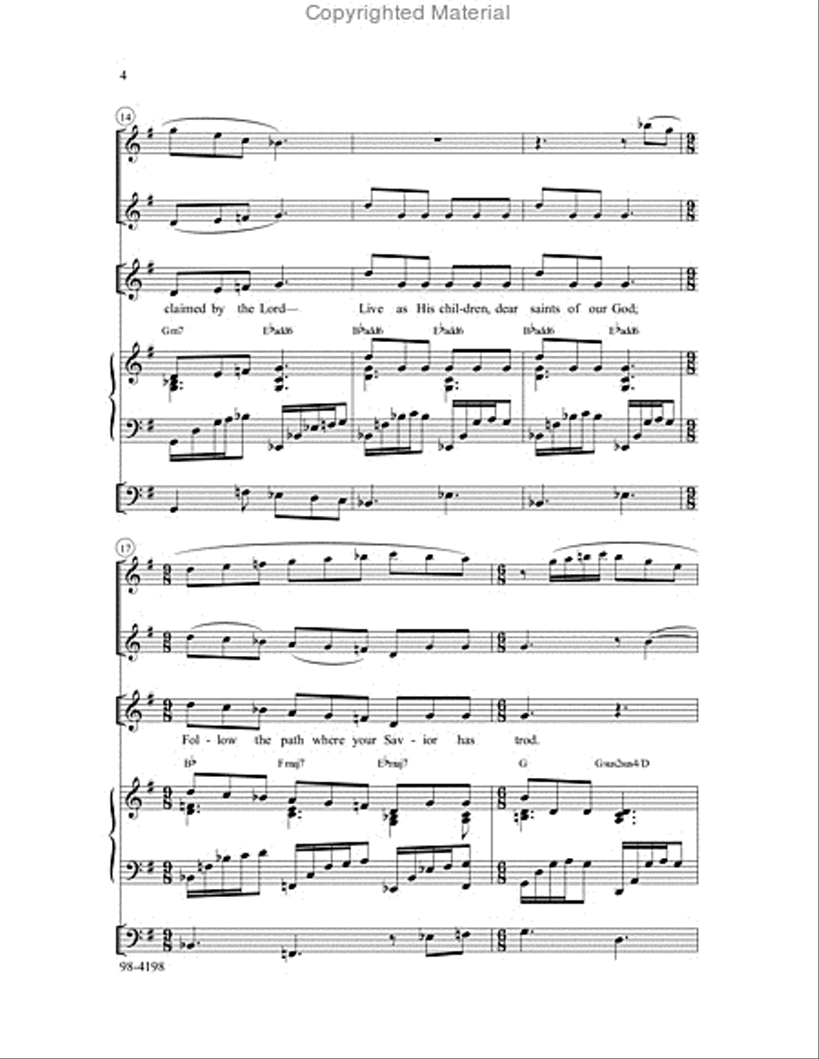 Brought to the Water Brought to the Water Unison Choir scores gallery preview page 4