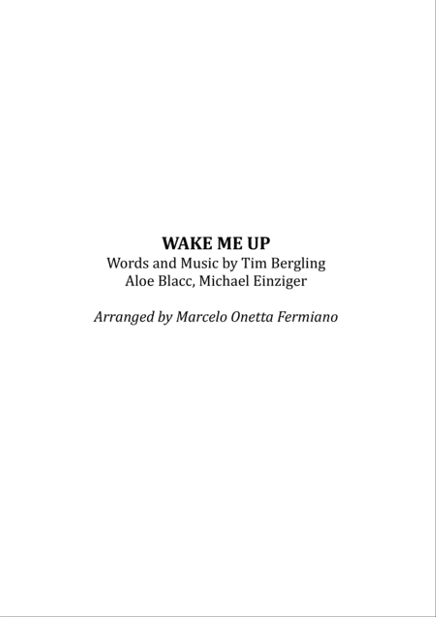 Wake Me Up Wake Me Up String Quartet scores gallery preview page 3