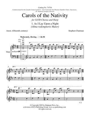 Book cover for Carols of the Nativity (Downloadable Complete Harp Part)