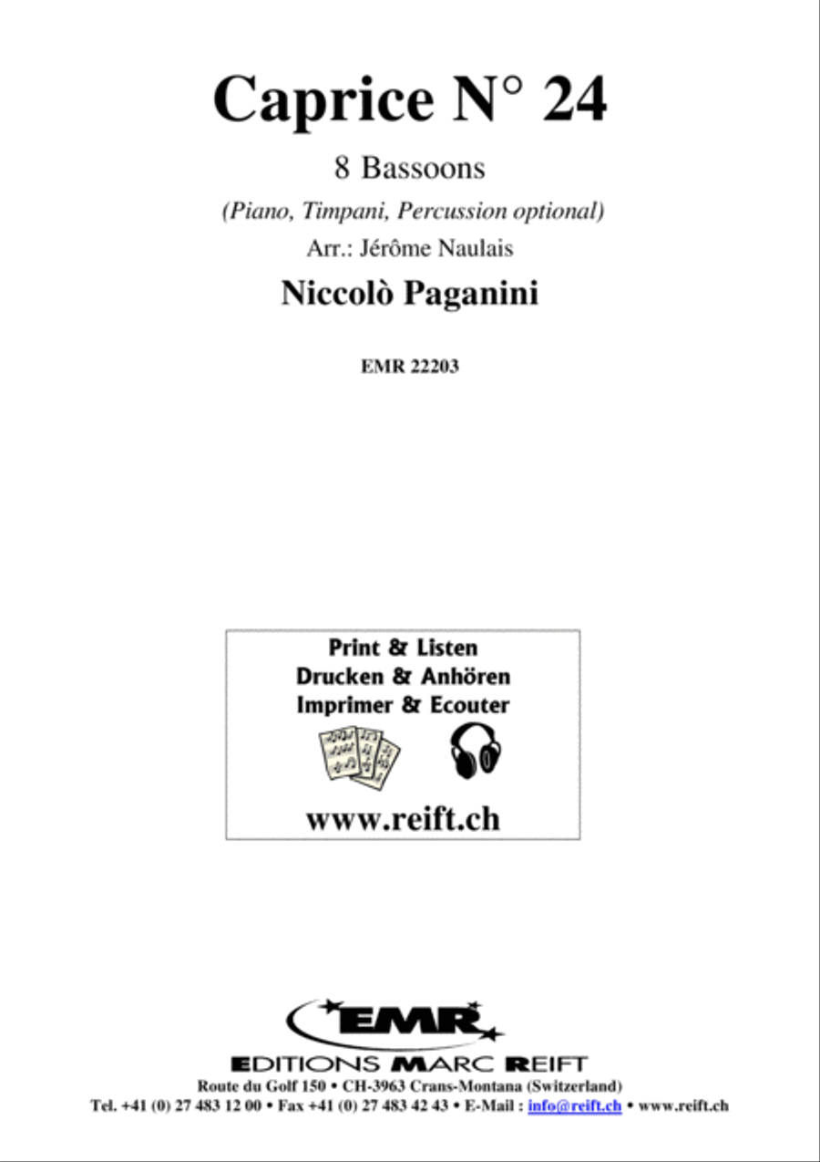 Caprice No. 24 Caprice No. 24 Bassoon scores gallery preview page 2