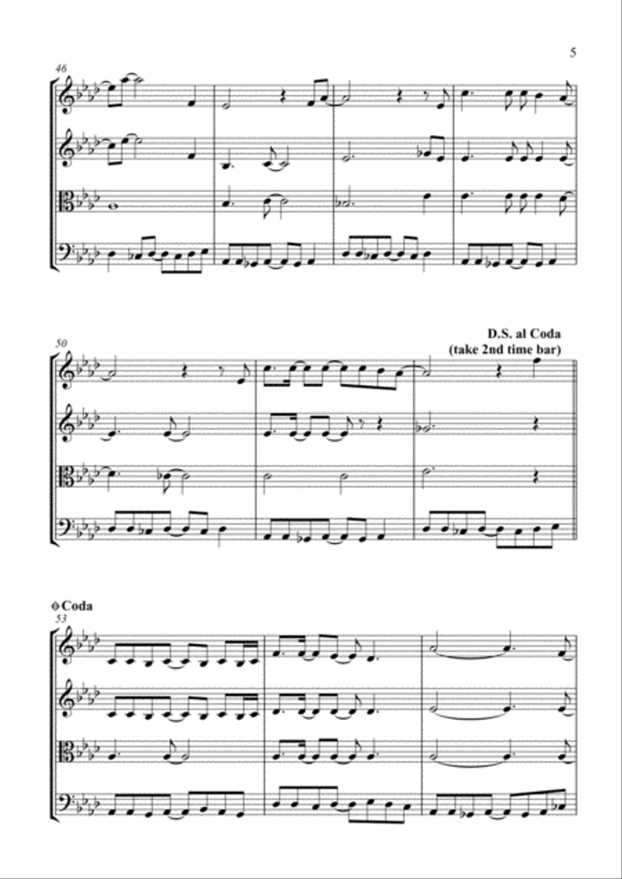 All I Want Is You String Quartet scores gallery preview page 5