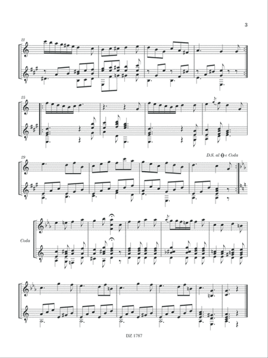 Sonatine 43a Sonatine 43a Classical Guitar scores gallery preview page 3