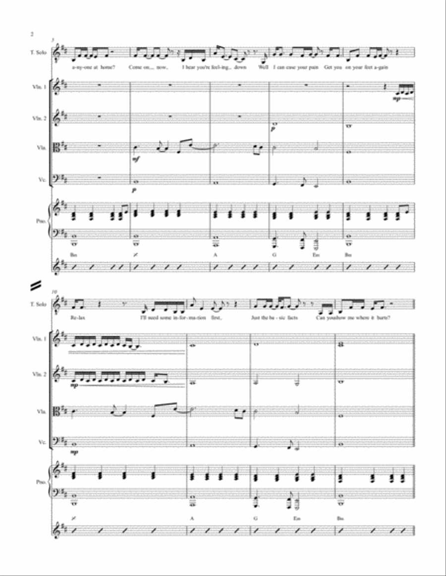 Comfortably Numb Comfortably Numb Voice scores gallery preview page 2