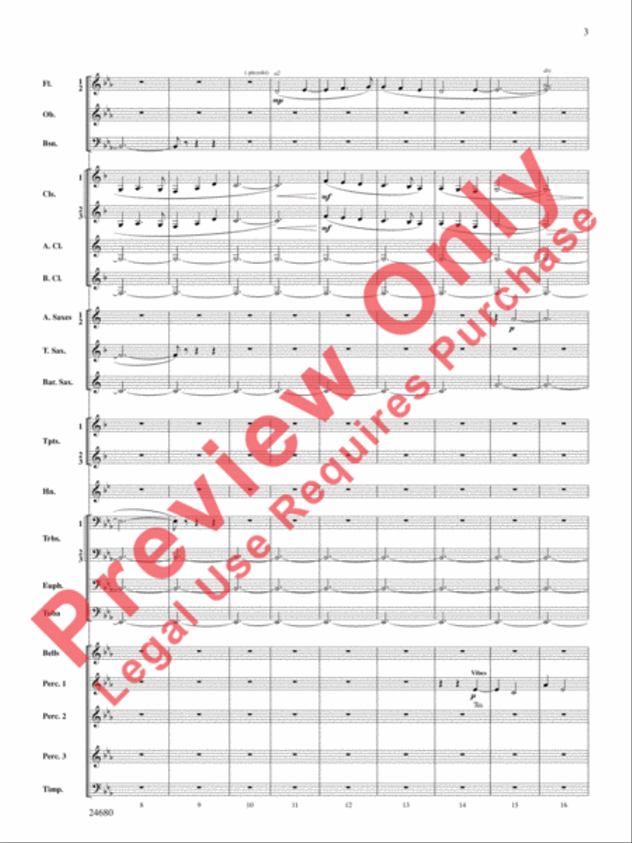 Slumber, My Darling Concert Band scores gallery preview page 4