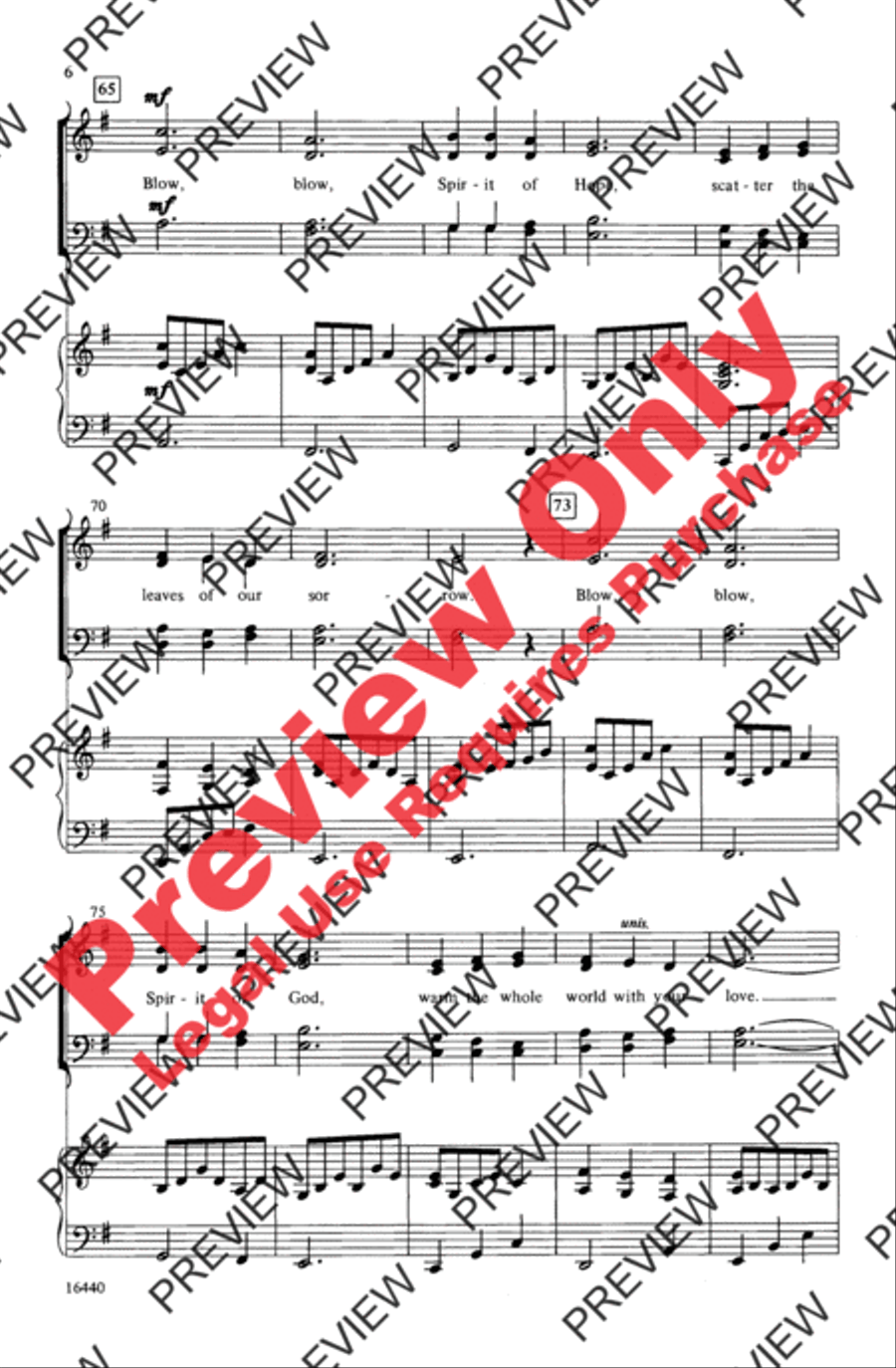 Bethlehem Wind 4-Part scores gallery preview page 6