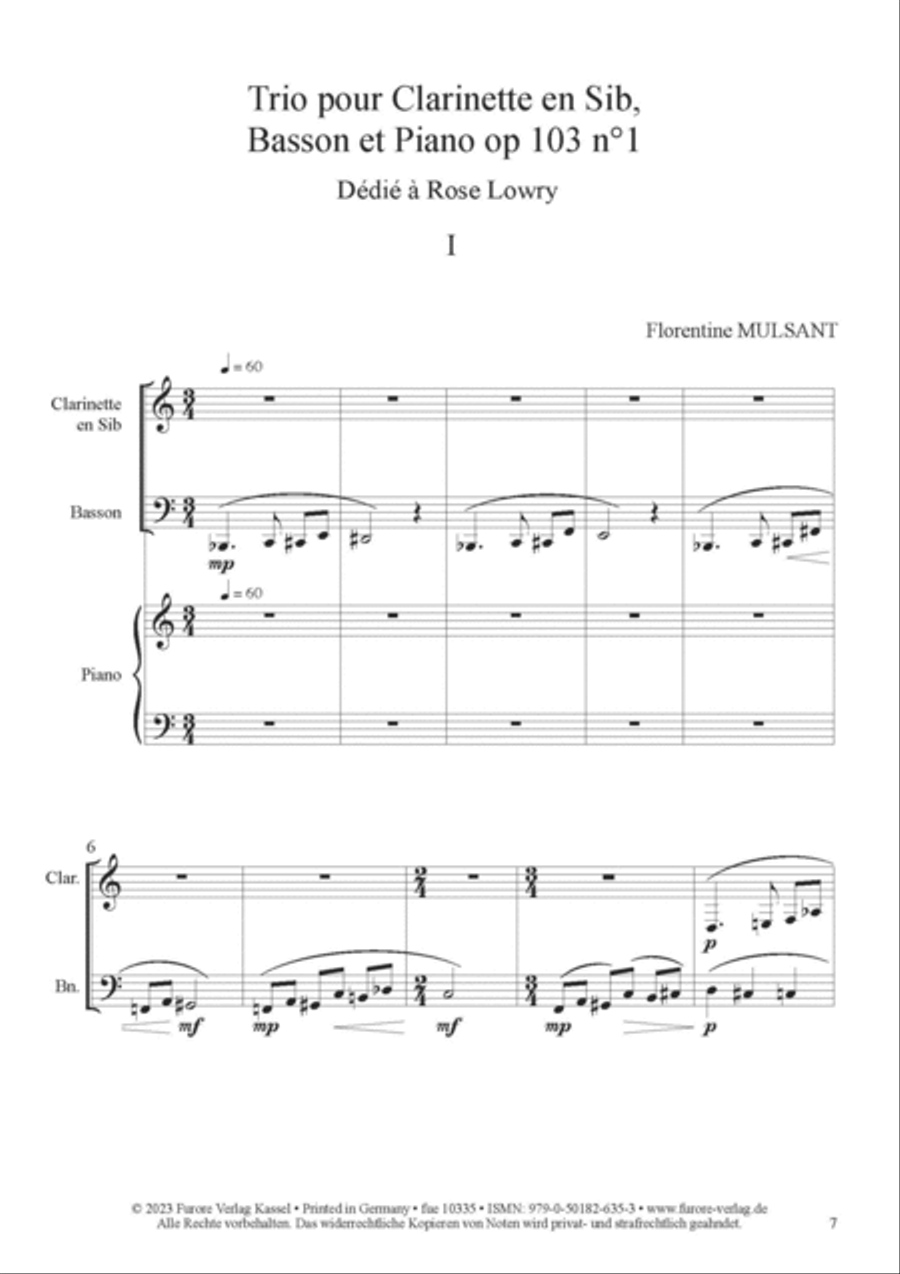 Trio op. 103 no.1 Trio op. 103 no.1 Clarinet Solo scores gallery preview page 2