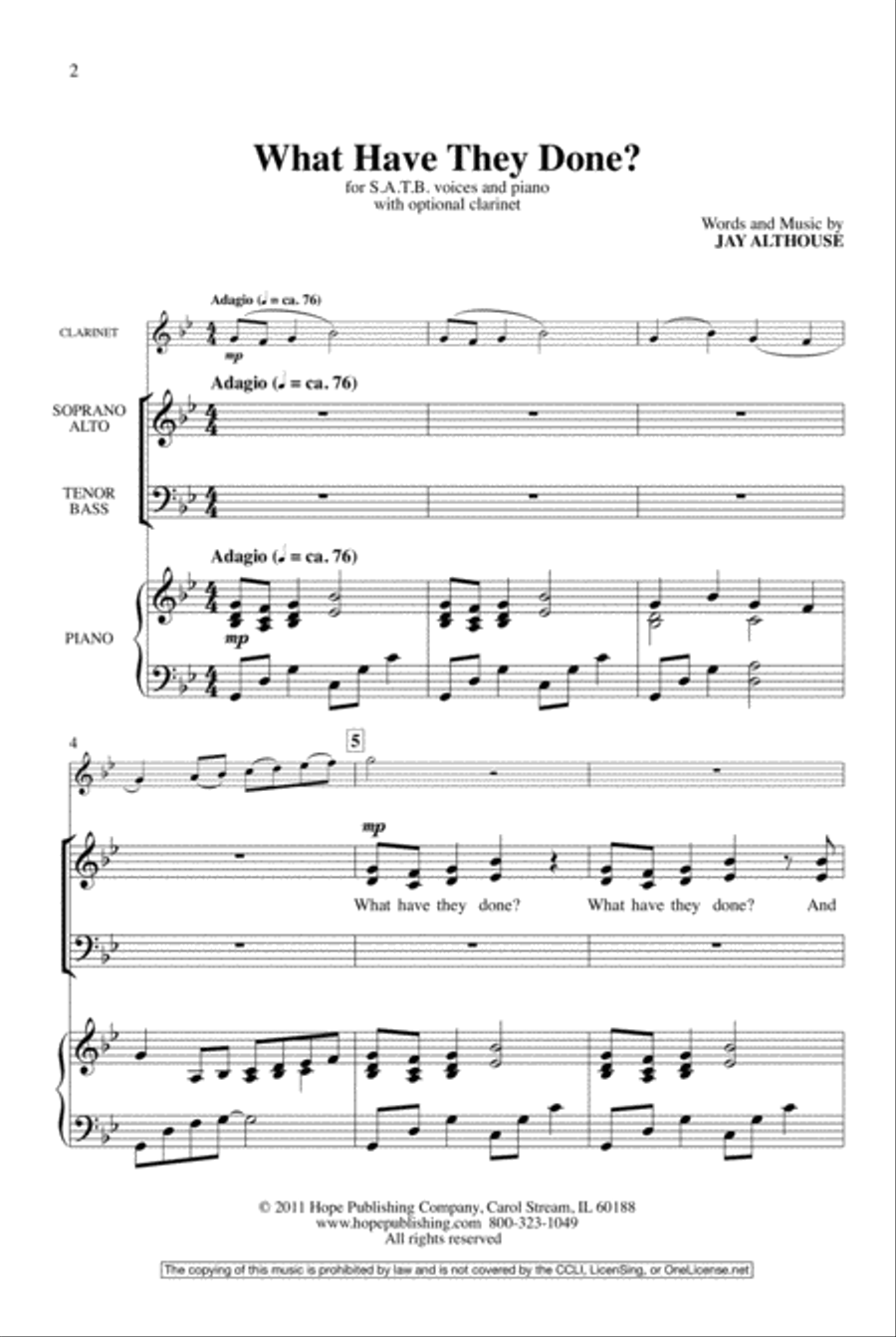 What Have They Done 4-Part scores gallery preview page 2