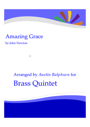 Book cover for Amazing Grace - brass quintet