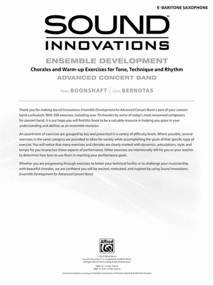 Sound Innovations for Concert Band -- Ensemble Development for Advanced Concert Band Concert Band Methods scores gallery preview page 2