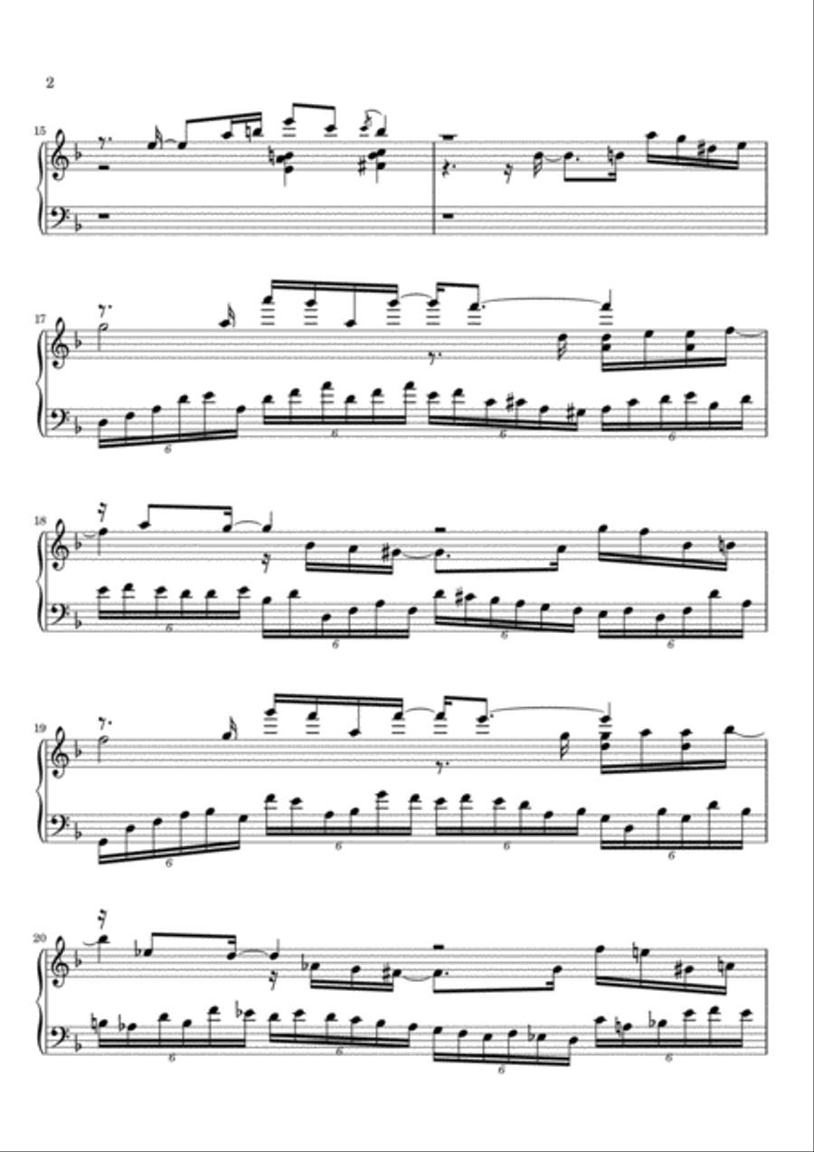 Legend Of The Crystal Bird Piano Solo scores gallery preview page 2
