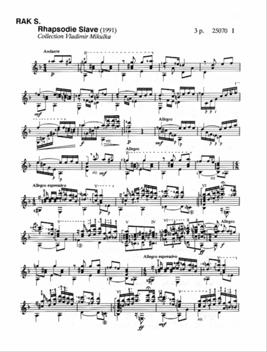 Rhapsodie Slave Acoustic Guitar scores gallery preview page 2