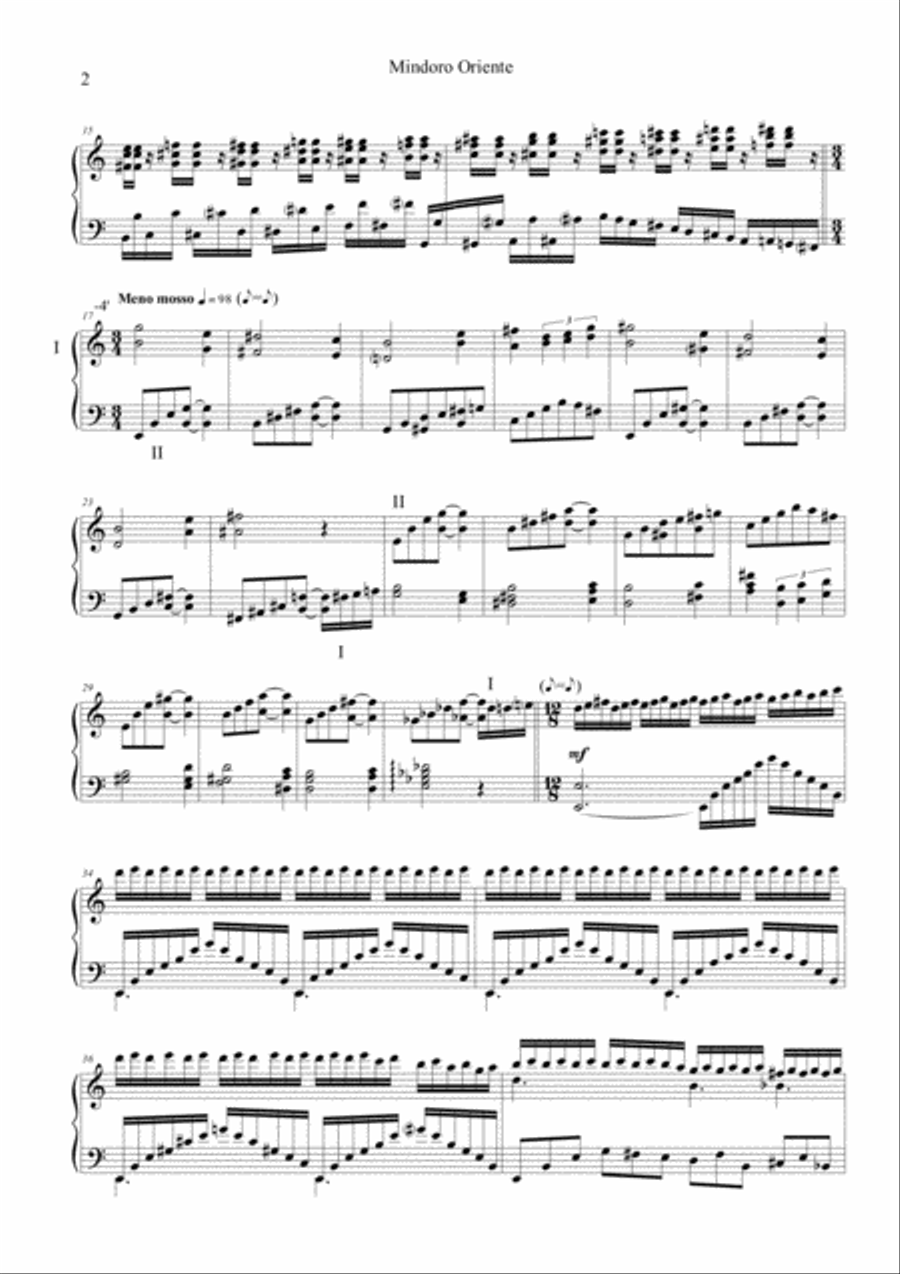 Mindoro Oriente per solo Harpsichord Harpsichord scores gallery preview page 3