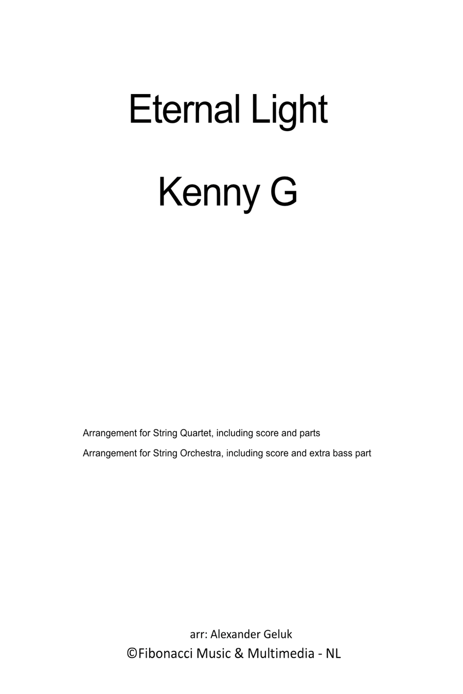 Eternal Light String Quartet scores gallery preview page 2