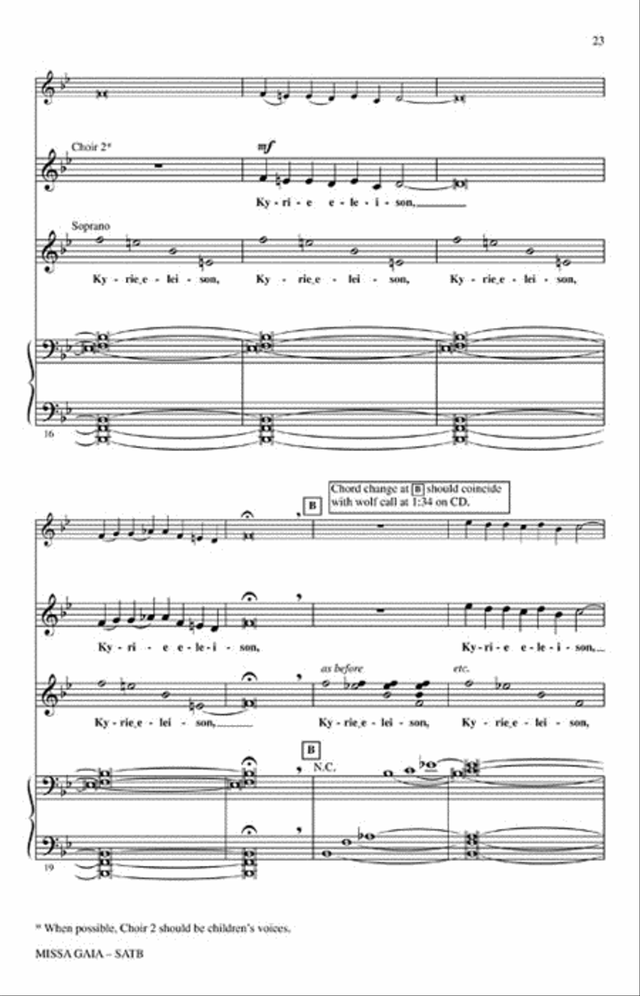 Missa Gaia (Earth Mass) 4-Part scores gallery preview page 3