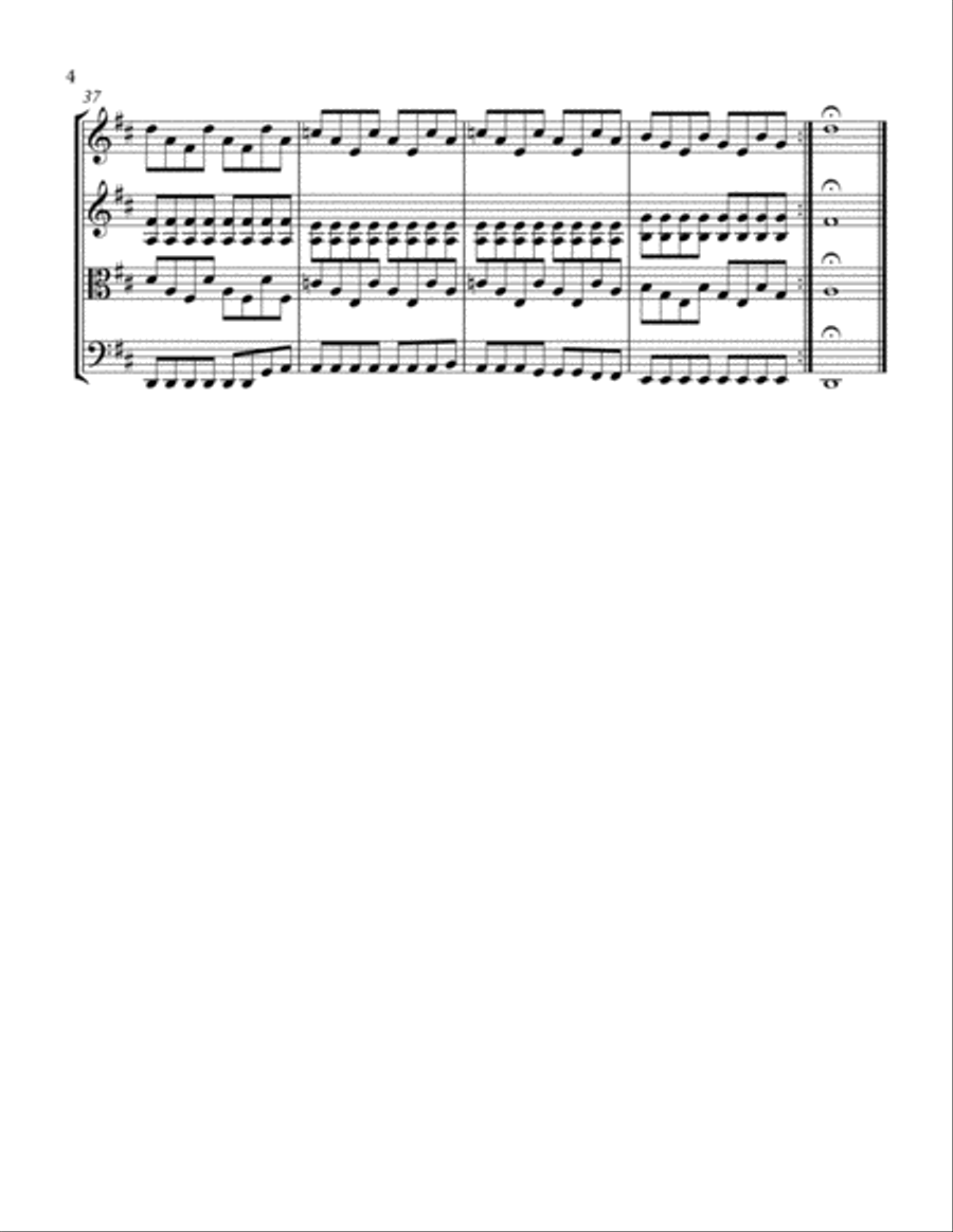Clocks String Quartet scores gallery preview page 5