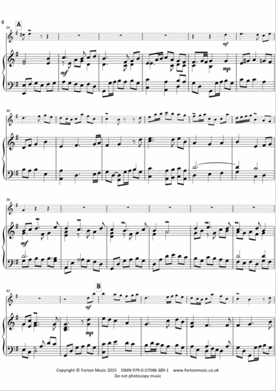 2nd Oboe Sonata Oboe Solo scores gallery preview page 4