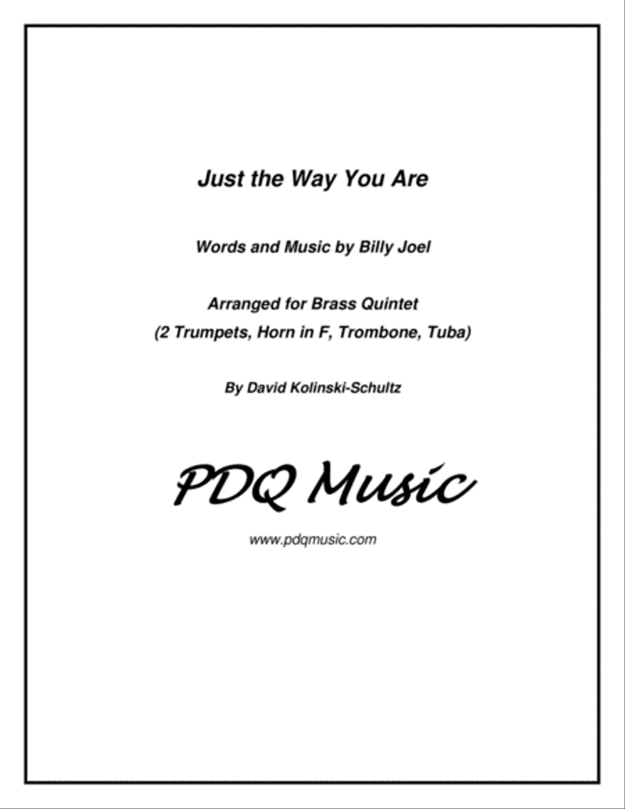 Just The Way You Are Brass Ensemble scores gallery preview page 1