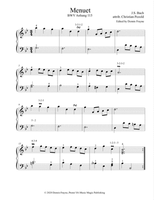 Menuet (Minuet in G Minor) (BWV Anhang 115)