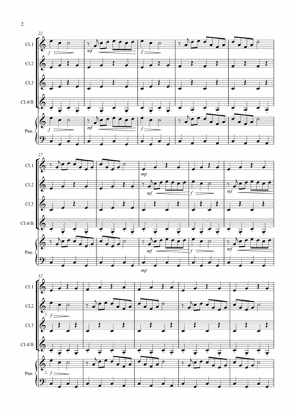 1812 Overture for Clarinet Quartet image number null
