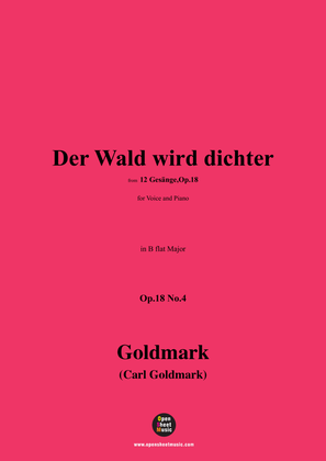 C. Goldmark-Der Wald wird dichter,Op.18 No.4,in B flat Major