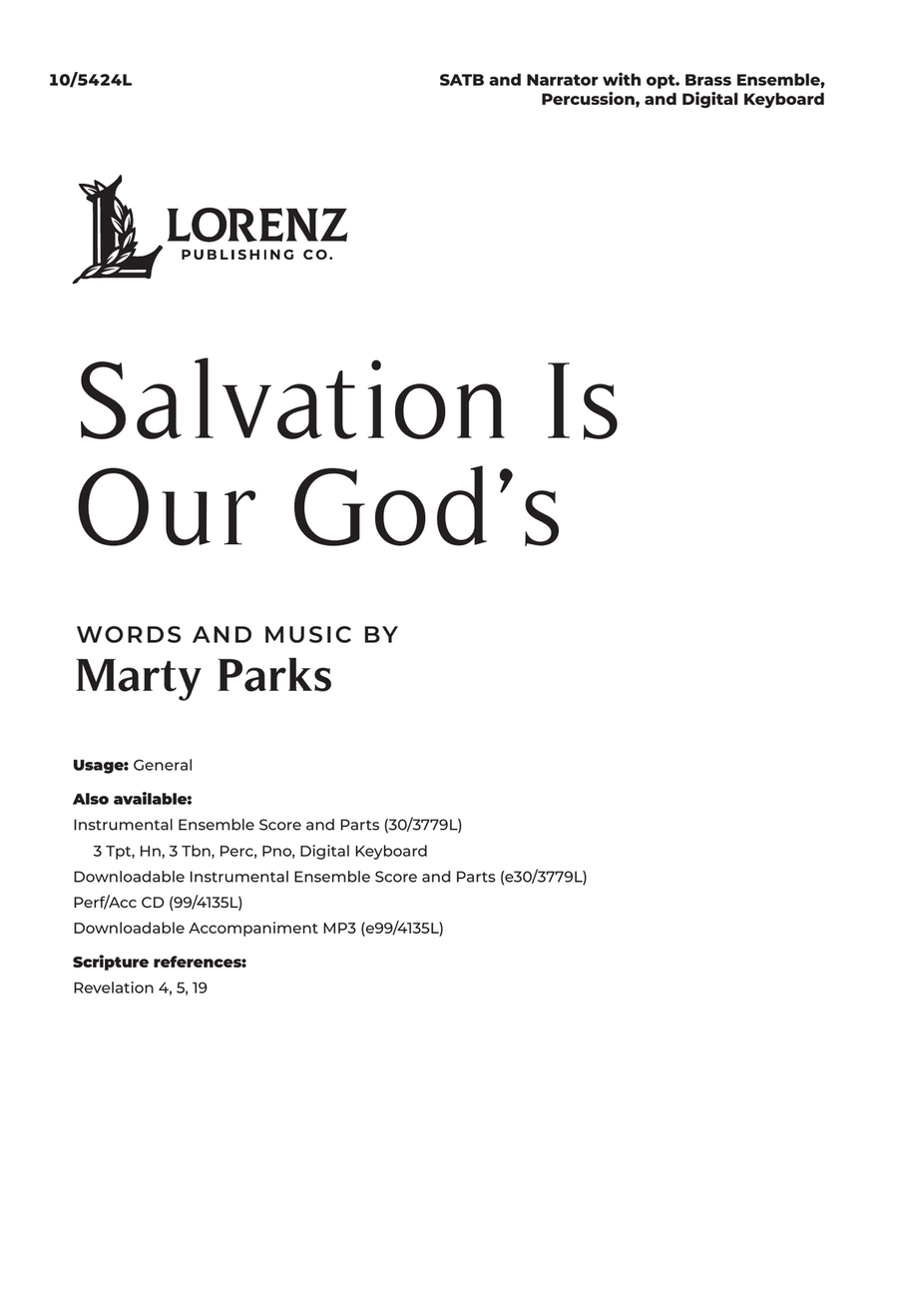 Salvation Is Our God's