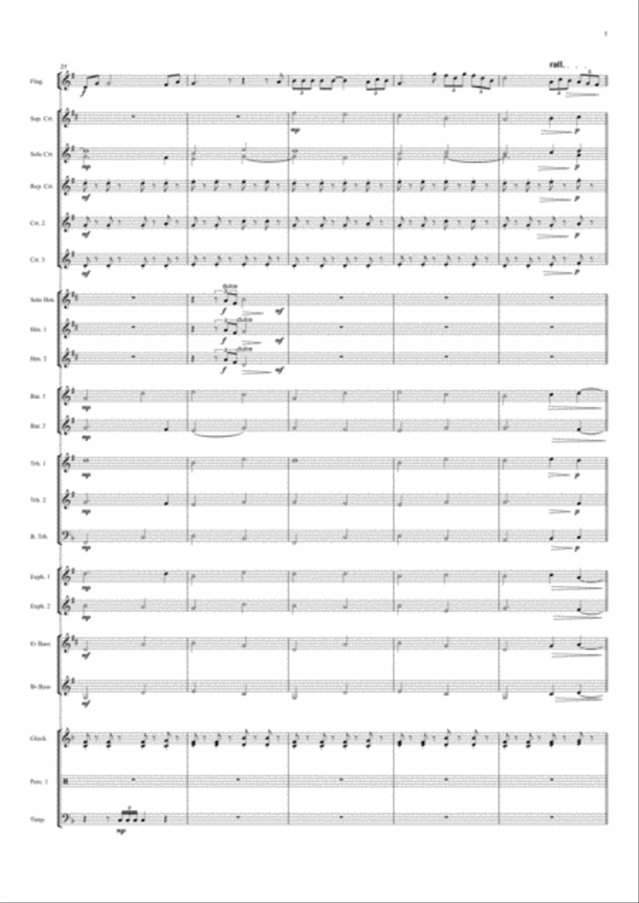 Time To Say Goodbye Flugelhorn scores gallery preview page 5