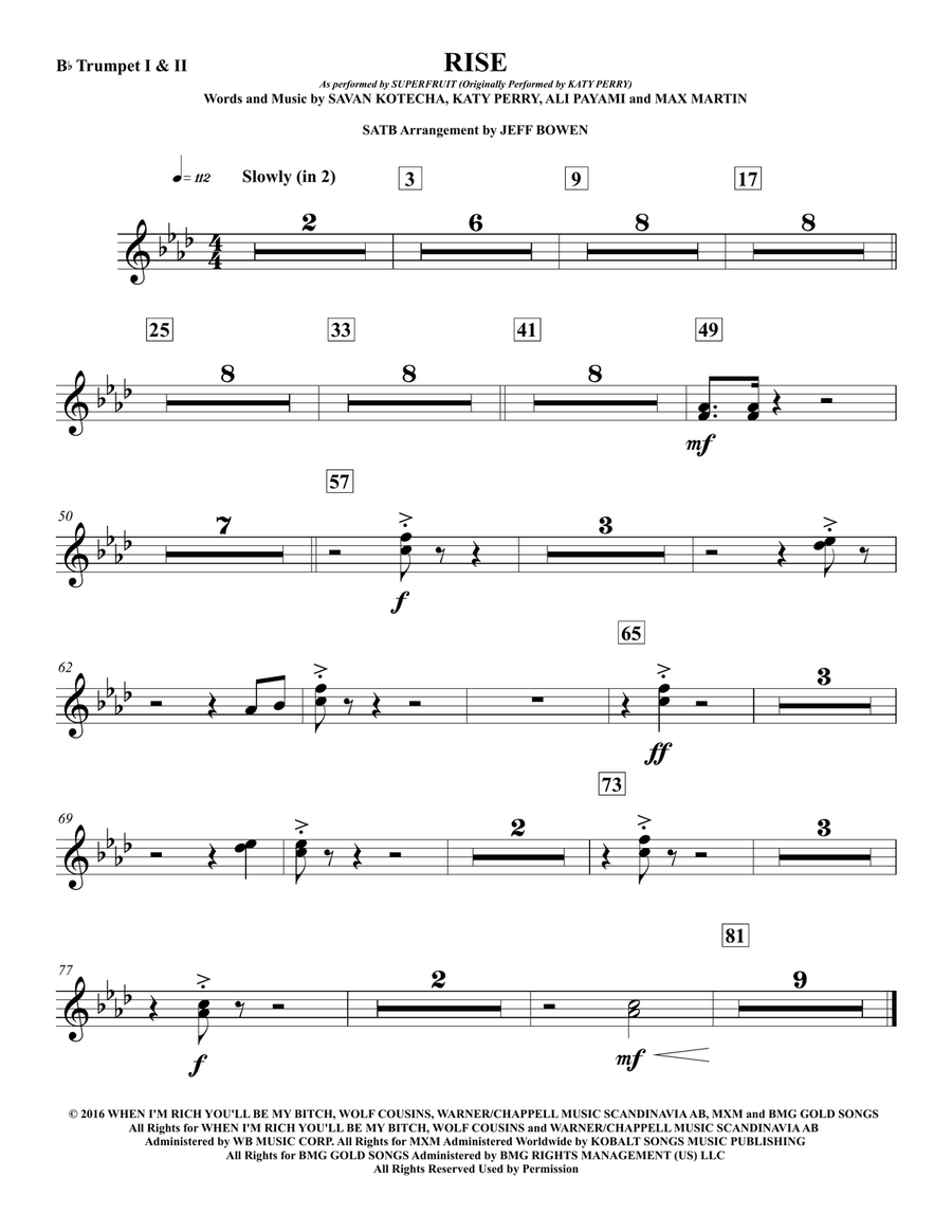 Rise Concert Band scores gallery preview page 1