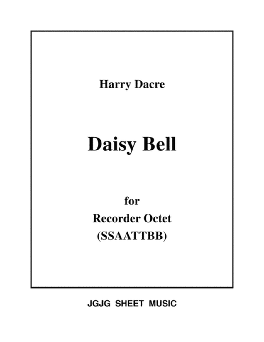 Daisy Bell for Recorder Octet image number null