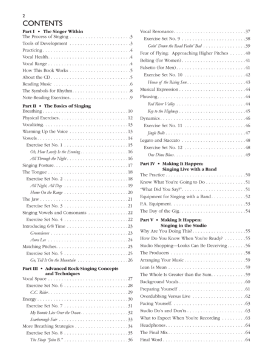 Basix Rock Singing Techniques Voice scores gallery preview page 5