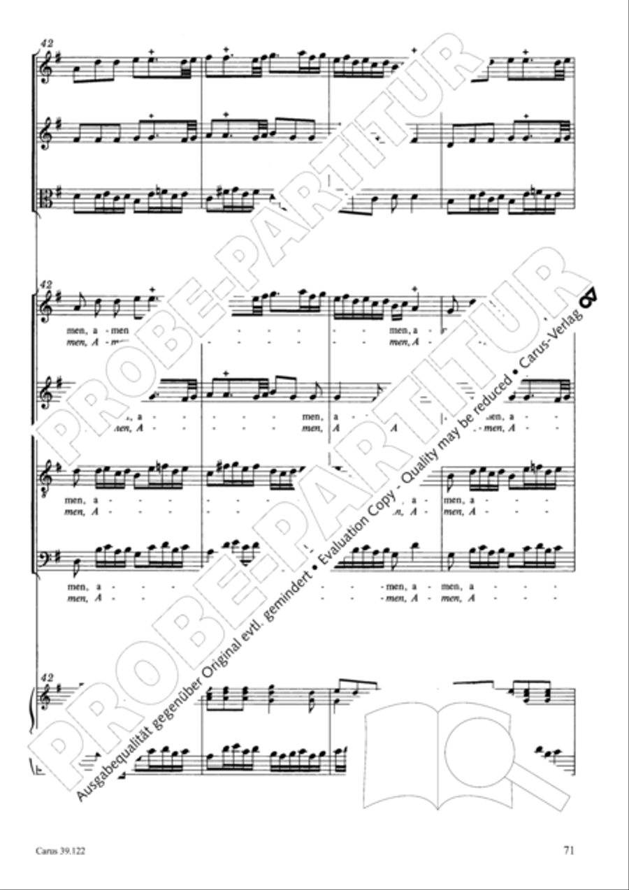 All my spirit exalts (With my spirit I praise the Lord) 4-Part scores gallery preview page 72
