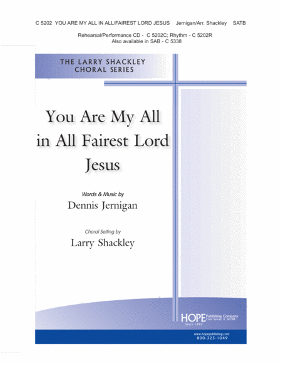 You Are My All in All/Fairest Lord Jesus 4-Part scores gallery preview page 1