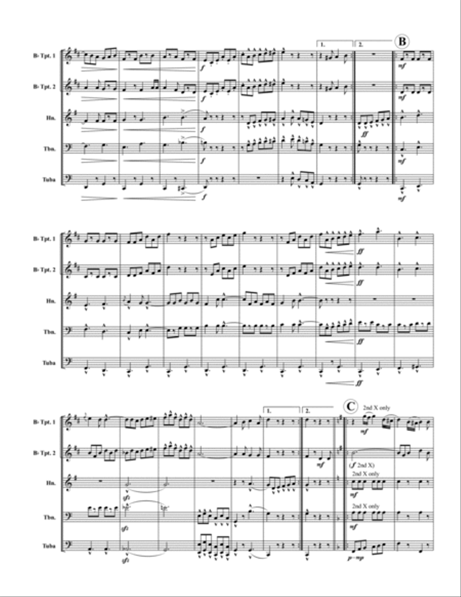 Semper Fidelis Semper Fidelis Brass Quintet scores gallery preview page 2