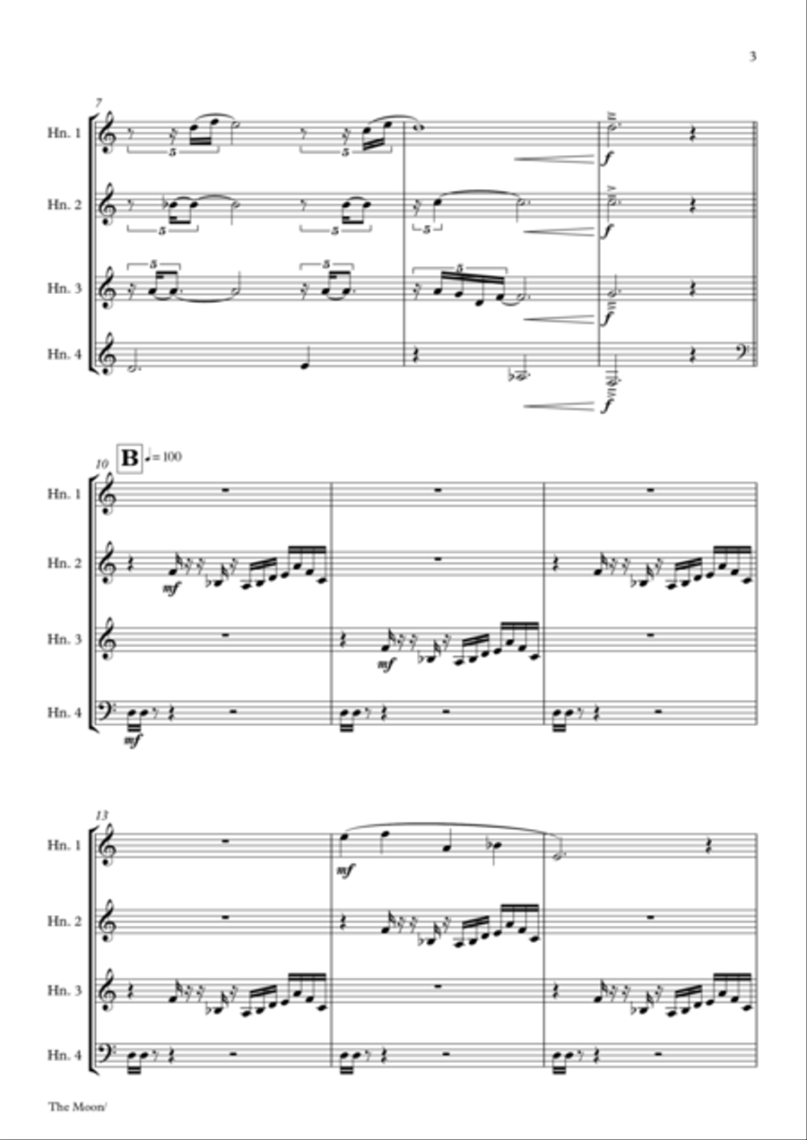 "The Moon" for horn quartet image number null