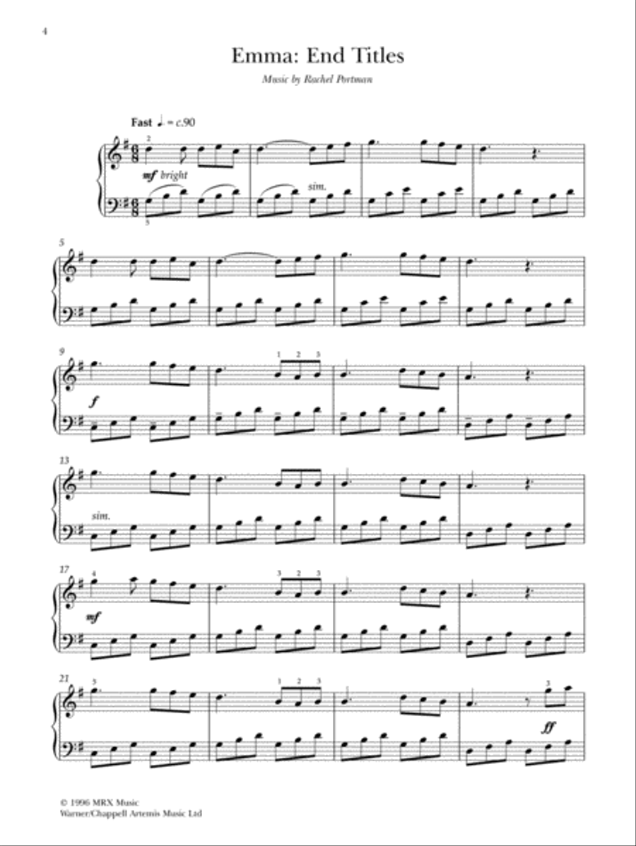Classic Period Dramas Classic Period Dramas Piano Solo scores gallery preview page 2
