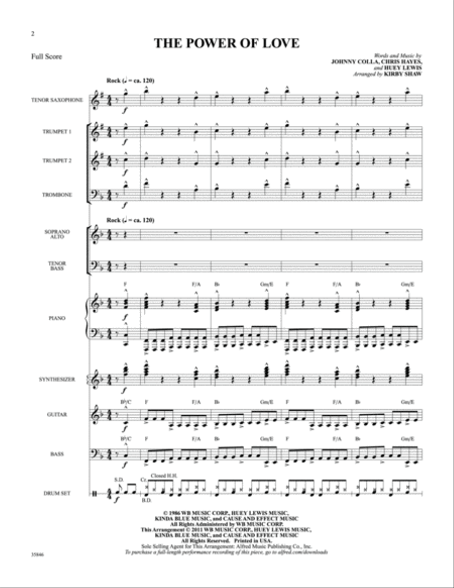 The Power of Love The Power of Love Choir scores gallery preview page 2