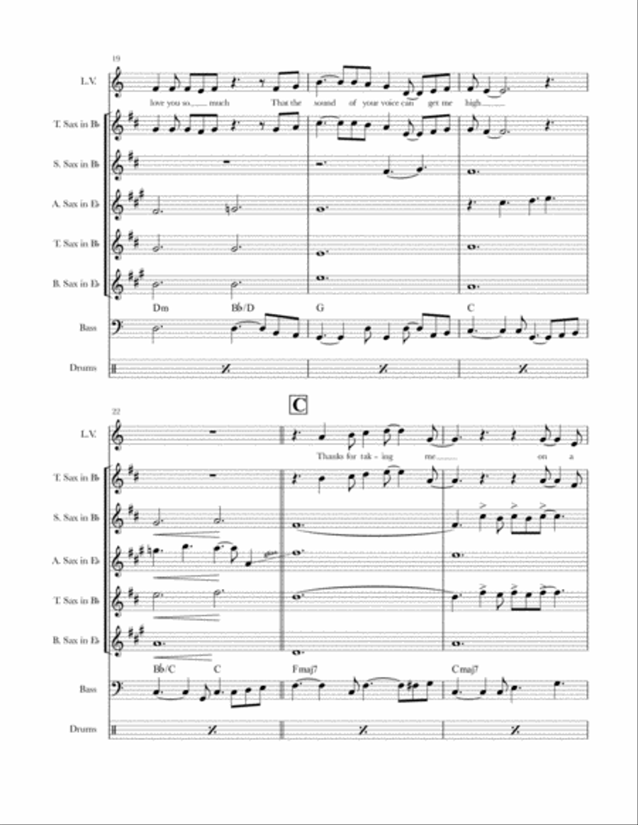 After The Lovin' Saxophone Quartet scores gallery preview page 6