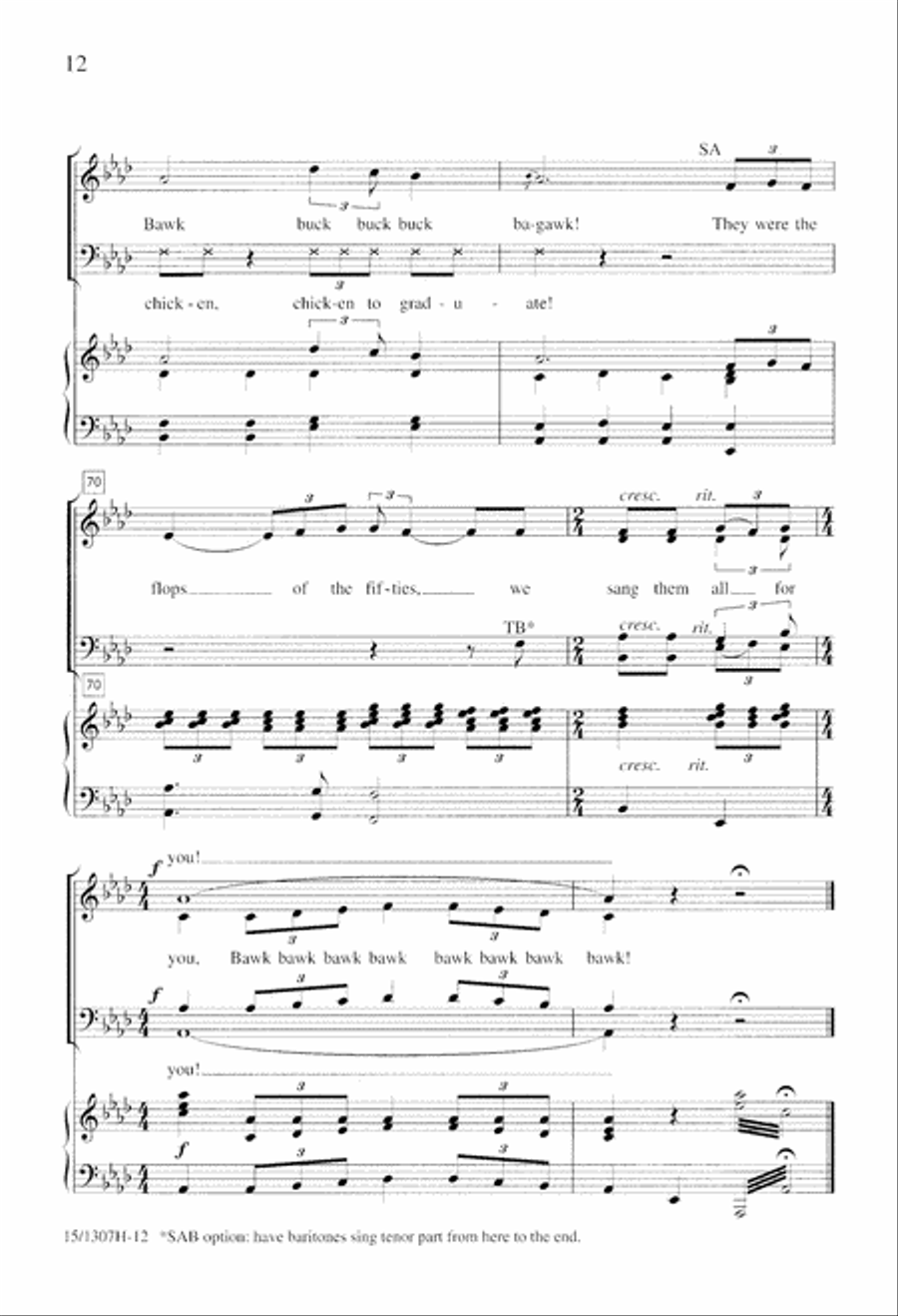 Flops of the Fifties 4-Part scores gallery preview page 12