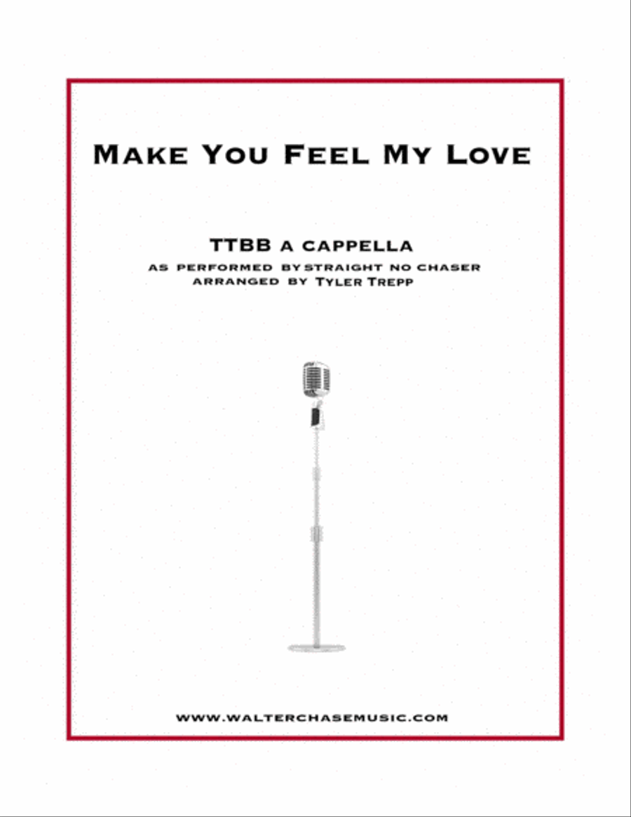 To Make You Feel My Love To Make You Feel My Love TTBB scores gallery preview page 1