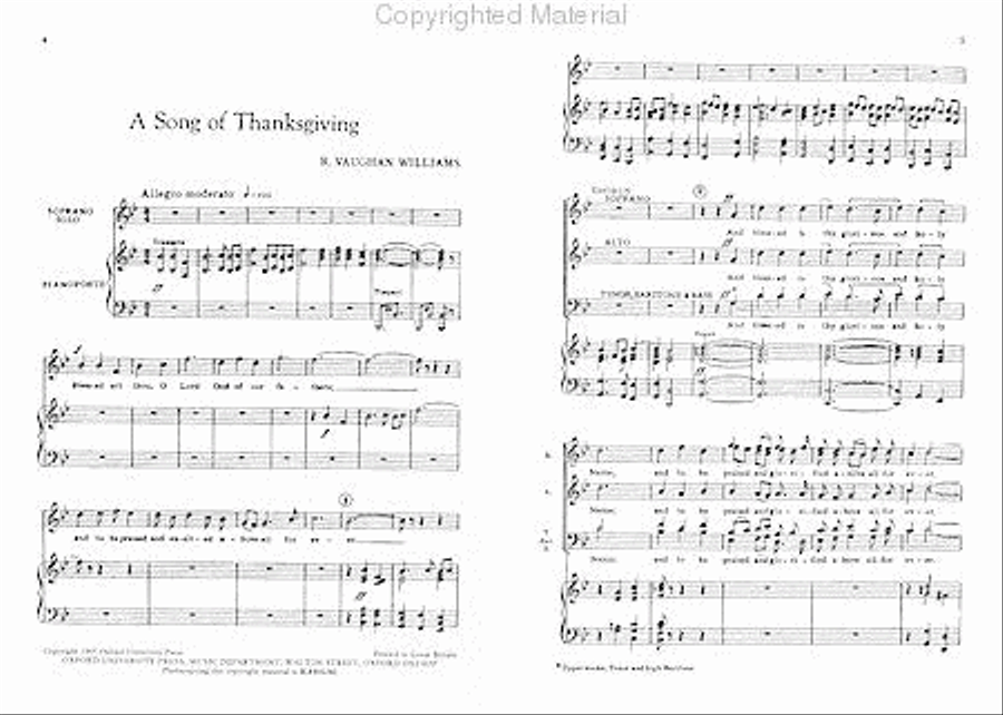 A Song of Thanksgiving A Song of Thanksgiving 4-Part scores gallery preview page 2