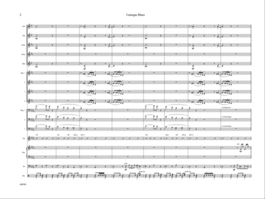 Carnegie Blues: Score Jazz Ensemble scores gallery preview page 6