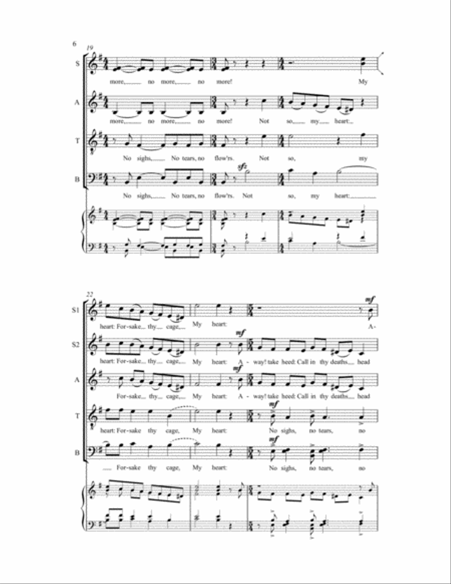 Three Metaphysical Motets 4-Part scores gallery preview page 5