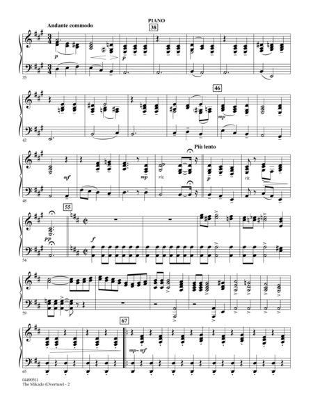 The Mikado (Overture) - Piano