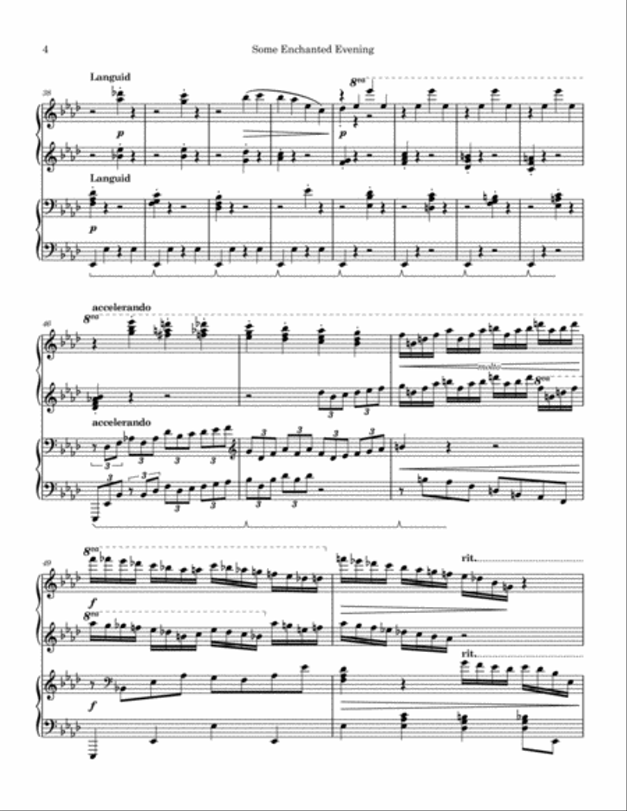 Some Enchanted Evening Piano scores gallery preview page 4
