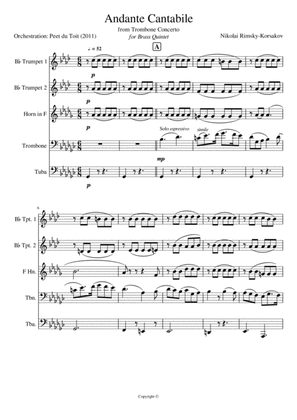 Andante cantabile from Trombone Concerto - N Rimsky-Korsakov